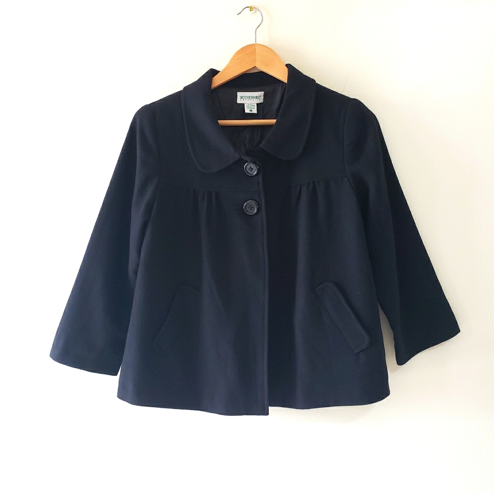 Motherhood Maternity Wool Cropped Blazer Small